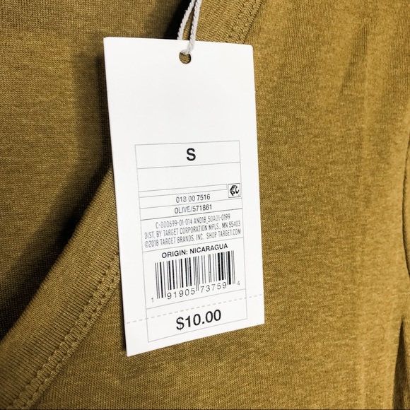 🦋🌙 NWT A NEW DAY |Green-Brown Long Sleeve V-Neck - Picture 7 of 8